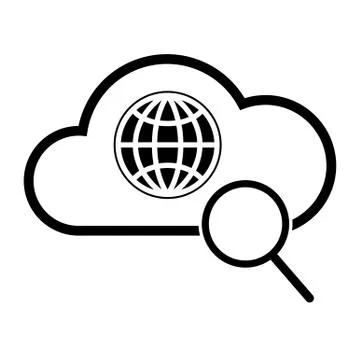Global search icon Stock-Illustration