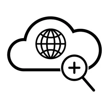 Global search icon Stock-Illustration