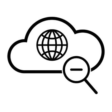Global search icon Stock-Illustration