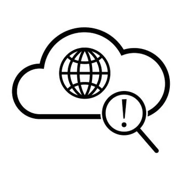 Global search icon Illustrazione stock