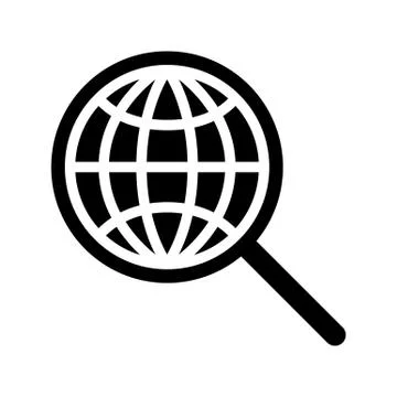 Global search icon 스톡 일러스트