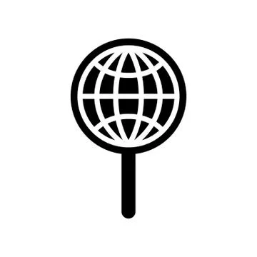 Global search icon Illustrazione stock