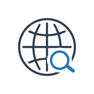 Global Search Icon Stock Illustration