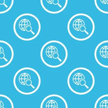 Global search sign blue pattern Stock-Illustration