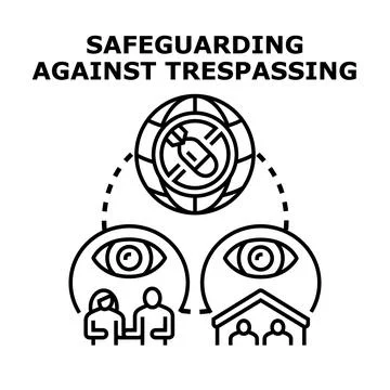 Global security concept preventing aggression and ensuring protection Stock Illustration