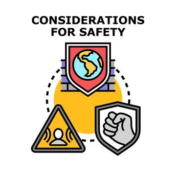 Global security concept protecting people and assets Stock Illustration