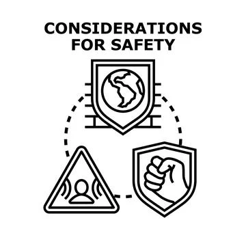 Global security concept protecting people and assets Stock Illustration