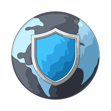 Global security illustration イラスト素材
