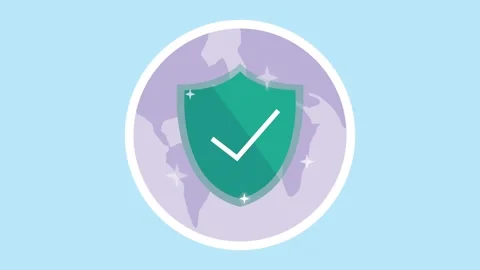 Global security shield animation over world map for cybersecurity concept a.. Stock Footage 333720637
