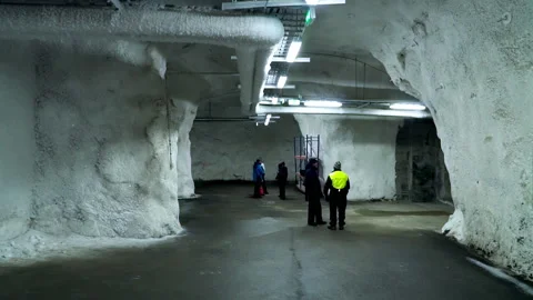 Global Seed Vault inside. Longyearbyen, Svalbard, Norway - February 28. 2018. Stock Footage 213657192
