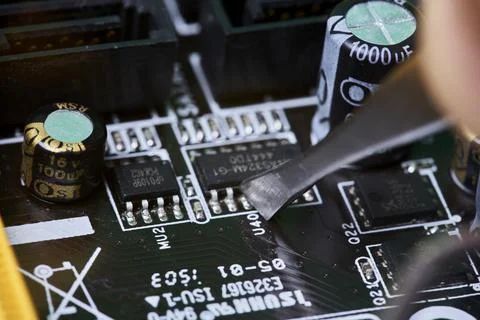 Global semiconductor shortage Stock Photos