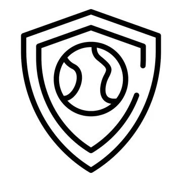 Global shield icon outline vector. Data information 스톡 일러스트