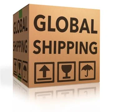 Global shipping Stock Illustration