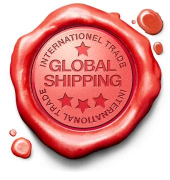 Global shipping Stock Illustration