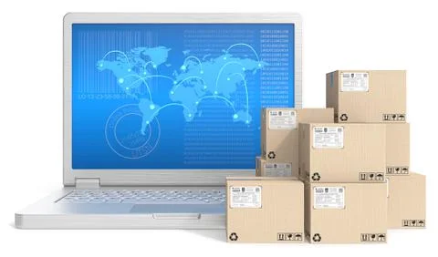 Global shipping. Stock Illustration