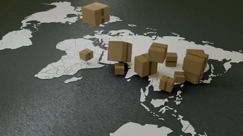 Global Shipping Network	 Stock Footage 283601343