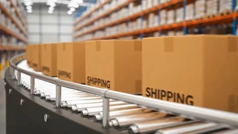 Global Shipping: Packages in Motion. Stock Footage 316279370