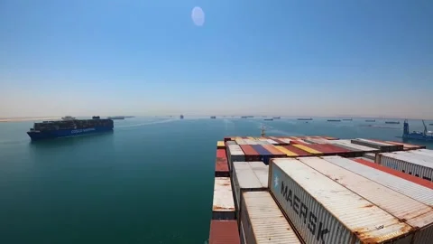 Global Shipping Route Strait of Malacca Cargo Ship Timelapse 4K Stock Footage 332481622