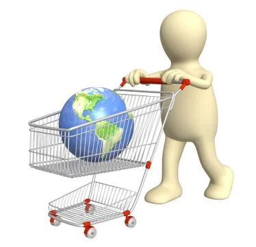 Global shopping Stock Illustration
