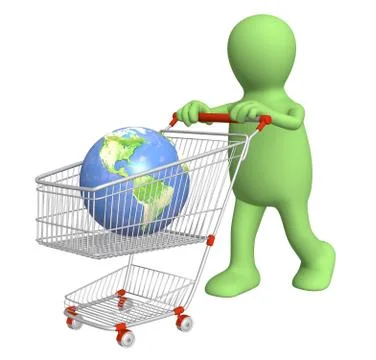 Global shopping Stock Illustration