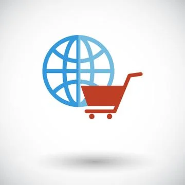 Global shopping Stock Illustration