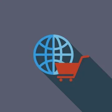 Global shopping Stock Illustration