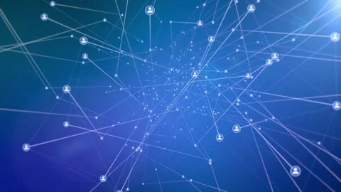 Global Social Network and Digital Data Connection Stock Footage 319982230