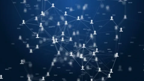 Global social network background Stock Footage 88742833