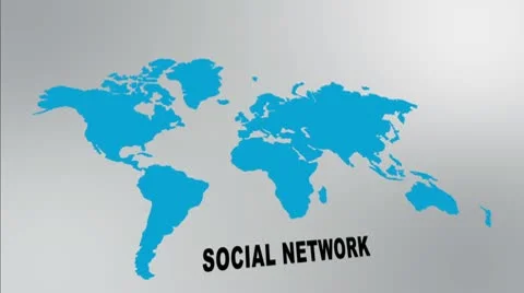 Global social network Stock Footage 10457612
