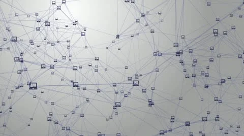 Global social network Stockbeeldmateriaal 19675235