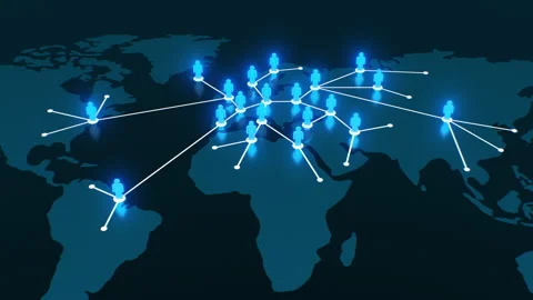 Global Social Network Growing Process 3d Animation. Subscribers Number Rising Stock-Footage 304663787