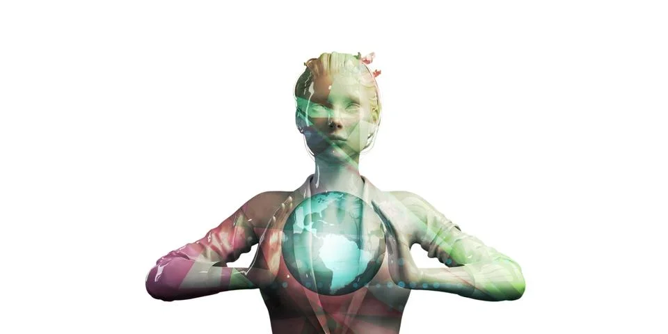 Global Solution Development Center Stock Illustration