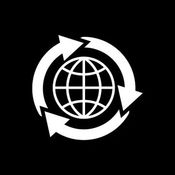 The global solution icon. WWW and browser, development, search, SEO, global 免费库存插图