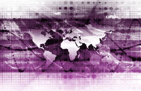 Global solutions Illustrazione stock