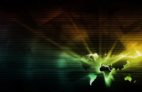 Global solutions Illustrazione stock