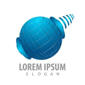 Global sphere app world concept design. Symbol graphic template element vecto Stock Illustration