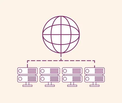 Global sphere design Illustrazione stock