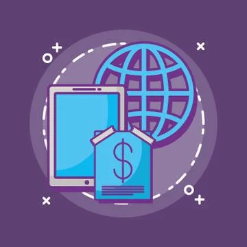 Global sphere design Stockillustratie