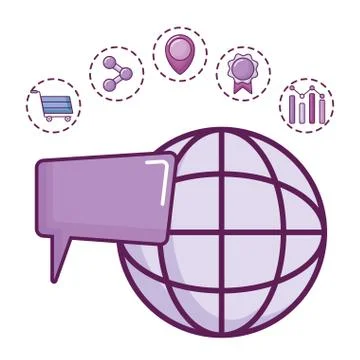 Global sphere design イラスト素材