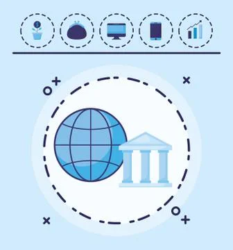 Global sphere design イラスト素材