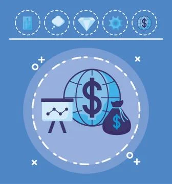 Global sphere design 스톡 일러스트