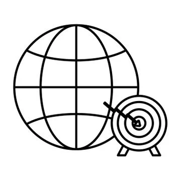 Global sphere design Illustrazione stock