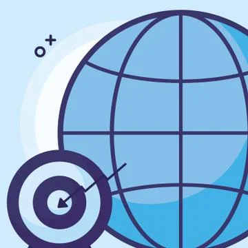 Global sphere design Stockillustratie