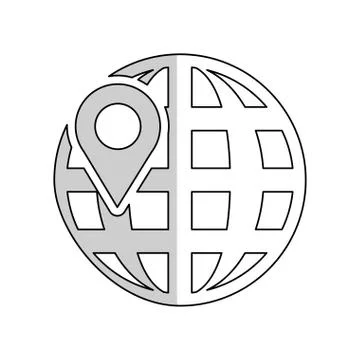 Global sphere icon 스톡 일러스트