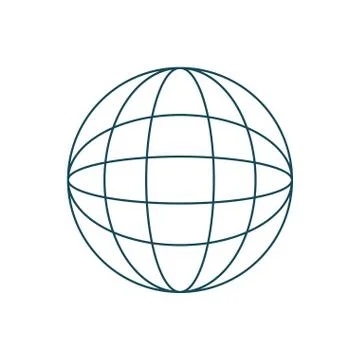 Global sphere icon Stockillustratie