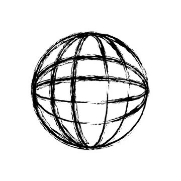 Global sphere icon イラスト素材
