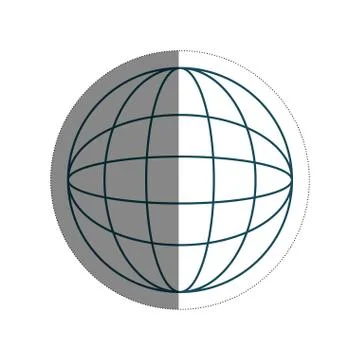 Global sphere icon Stockillustratie