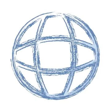 Global sphere icon イラスト素材