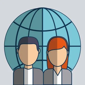 Global sphere icon イラスト素材