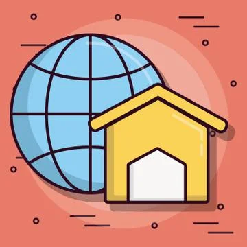 Global sphere icon Stockillustratie